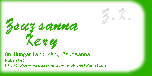 zsuzsanna kery business card