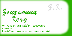 zsuzsanna kery business card
